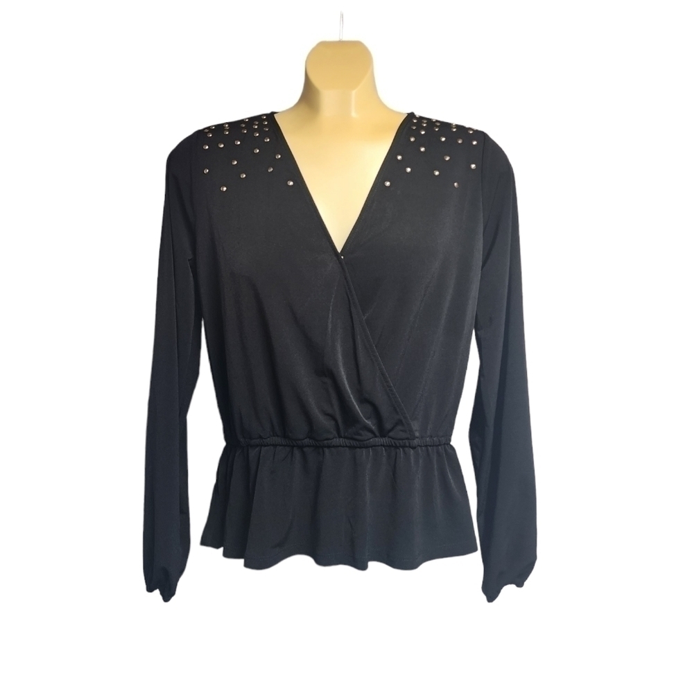 Michael Kors Studded V-neck Blouse​